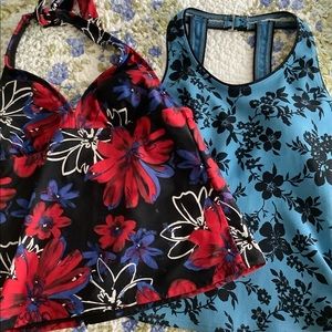 TWO TANKINI TOPS size 8